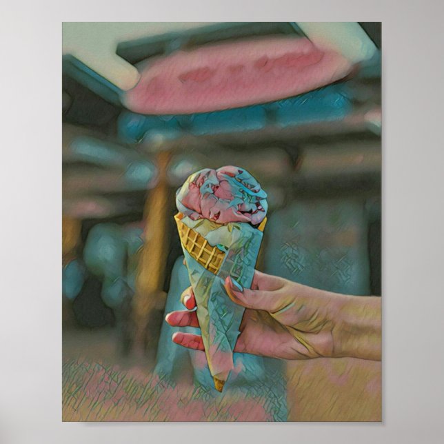 Póster Sabor de helado (Frente)