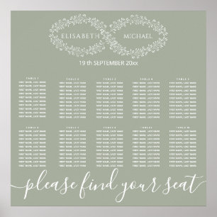 Póster Sabor infinito botánico simple romántico elegante