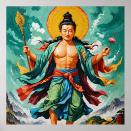 Póster Sabor para Viajar Tiempo - Fusión Phad y Thangka