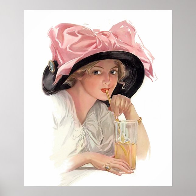 Póster Saboreando refrescos (Frente)