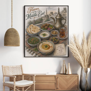 Póster Sabores de la cocina del Medio Oriente
