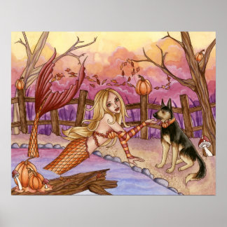 Póster Sabrina - Poster de la sirena de otoño