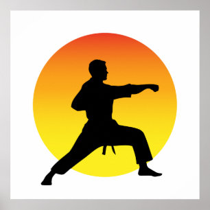 Póster Sacador del karate
