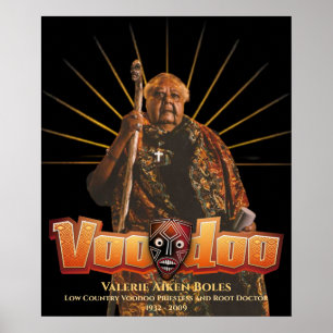 Póster Sacerdotisa de Voodoo de Low Country Valerie A Bol
