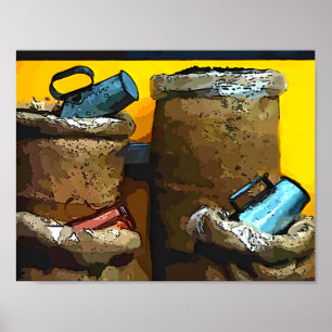 Póster Sacos del café