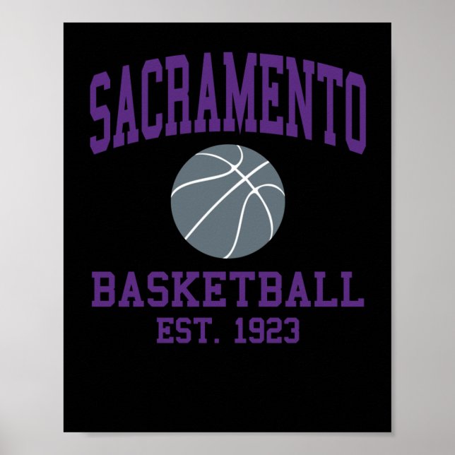 Póster Sacramento Basketball (Frente)