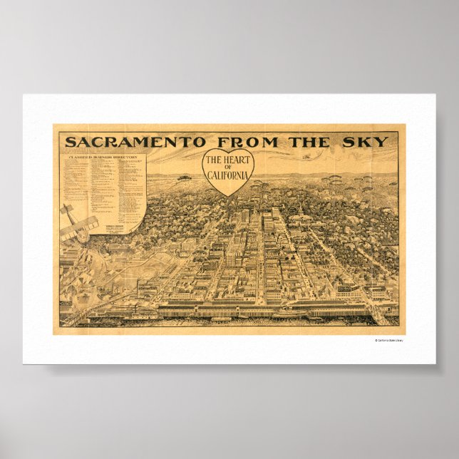 Póster Sacramento del cielo, Poster de 1923 (Frente)