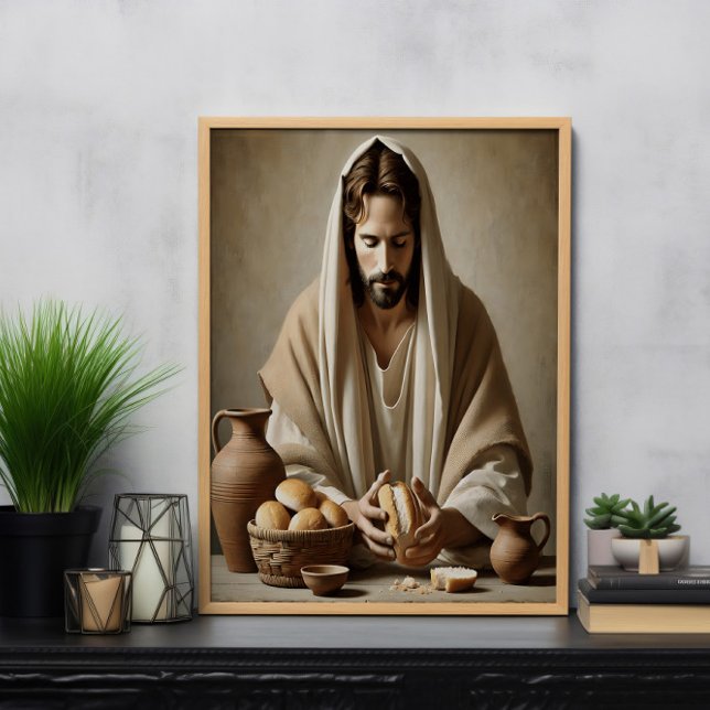 Póster Sacramento divino: Jesús rompe el pan (Subido por el creador)