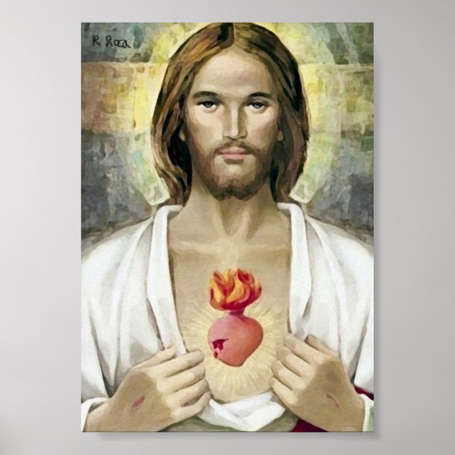 Póster Sacré-Coeur de Jésus. (Frente)