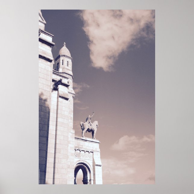 Póster Sacré-Coeur de Montmartre París Sacre Coeur (Frente)