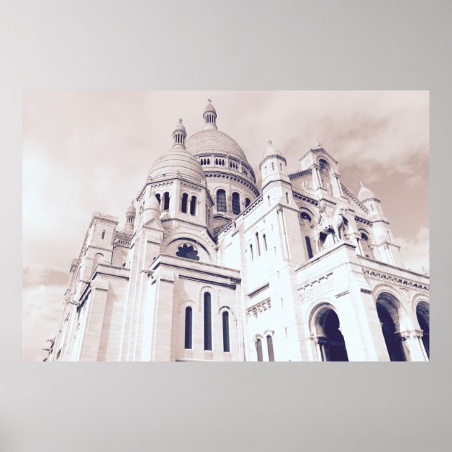 Póster Sacré-Coeur de Montmartre París Sacre Coeur (Frente)