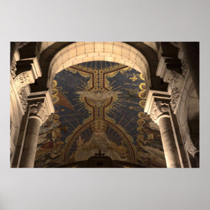 Póster Sacré-Coeur Santo Espíritu Apse Mosaic Paris Dove