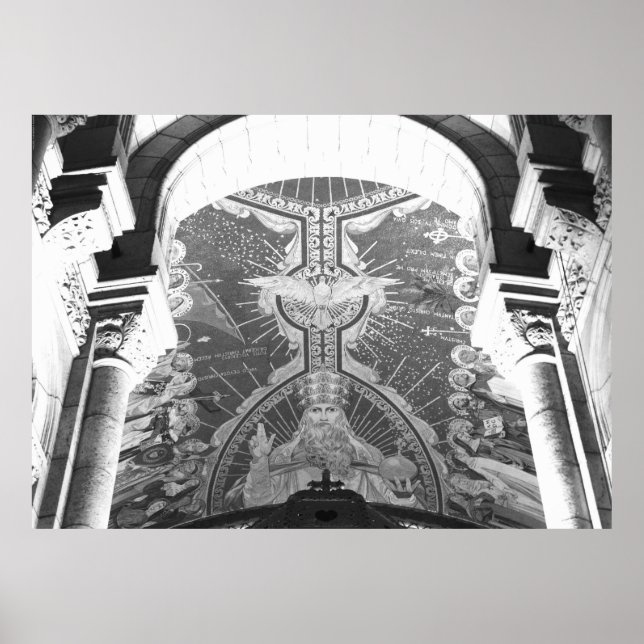 Póster Sacré-Coeur Santo Espíritu Apsis Christusmosaik Mo (Frente)