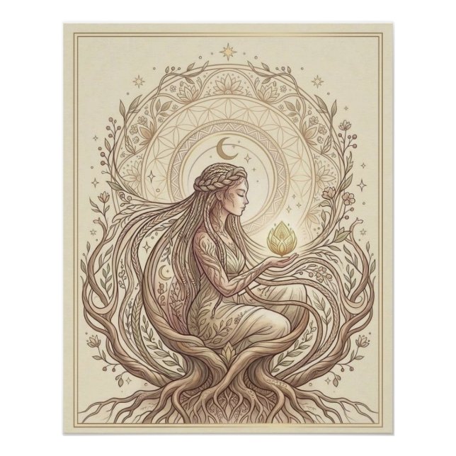 Póster Sacred Earth Mother (Anverso)