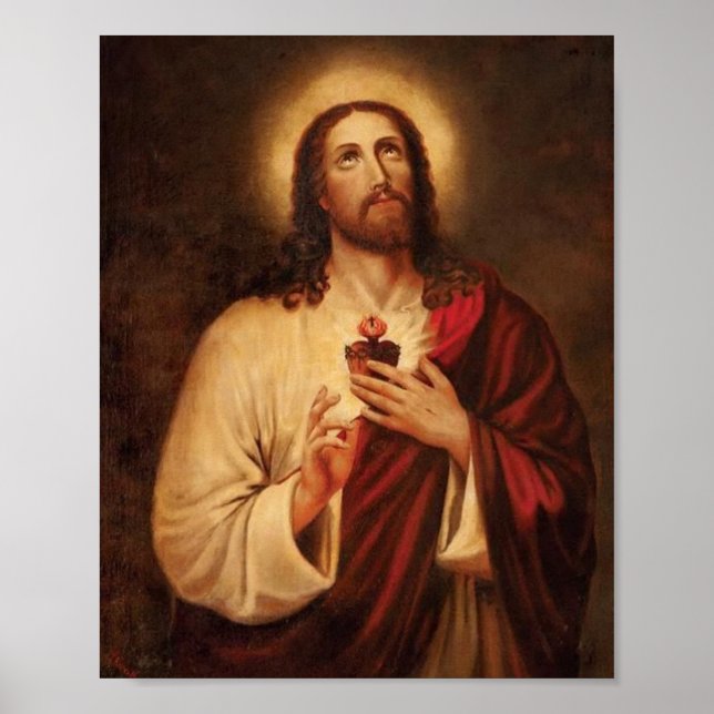 Póster Sacred Heart Of Jesus (Frente)