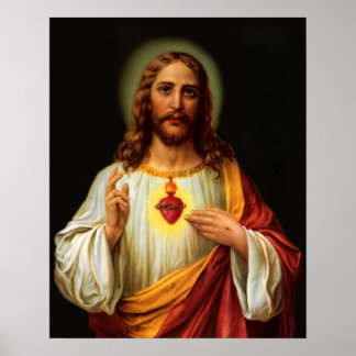 Póster Sacred Heart of Jesus 2 Print Poster