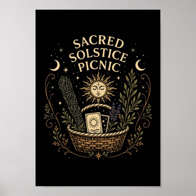 Póster Sacred Solstice Picnic Litha  (Frente)