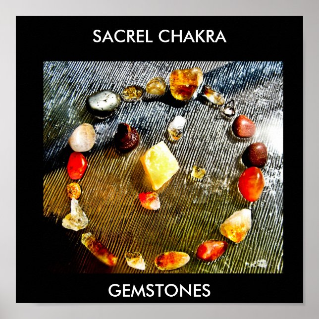 Póster SACREL CHAKRA, POSTER de GEMSTONES (Frente)