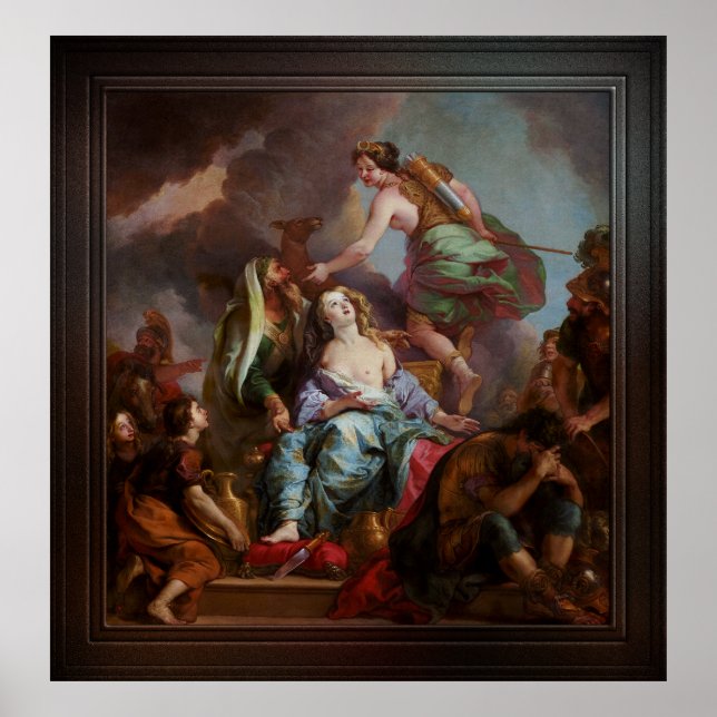 Póster Sacrificio de la Ifigenia por Charles de la Fosse (Frente)