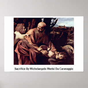 Póster Sacrificio De Michelangelo Merisi Da Caravaggio