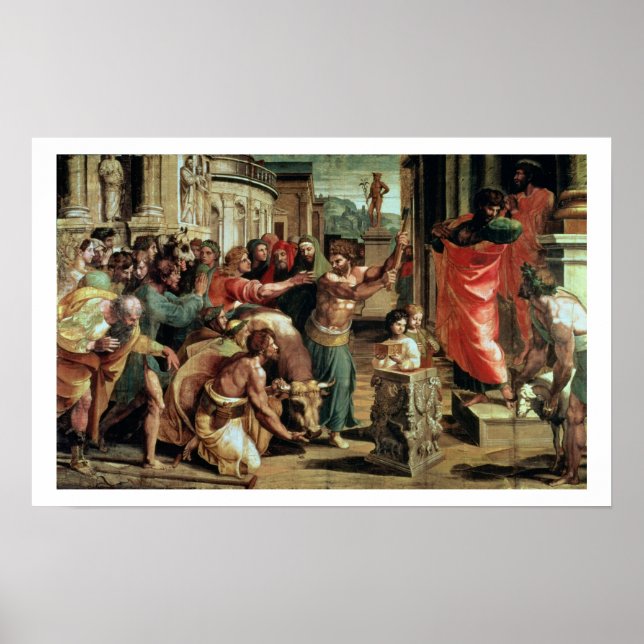 Póster Sacrificio en Lystra (personalizado de la Sistine  (Frente)