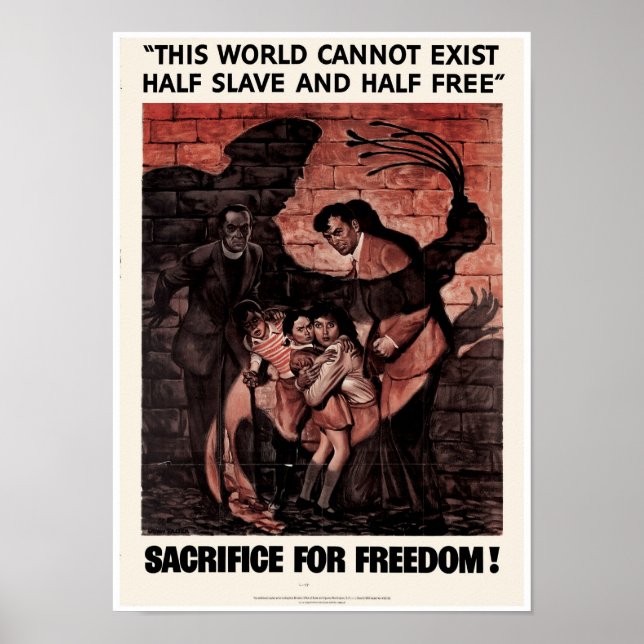 Póster Sacrificio para la libertad (Frente)