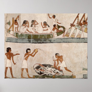 Póster Sacrificio y purificación de un toro