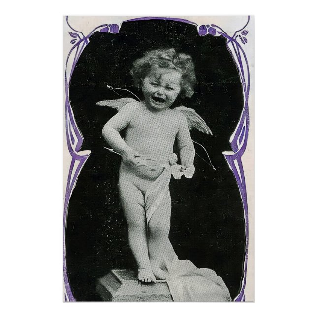 Póster Sad Cherub Angel Print (Anverso)
