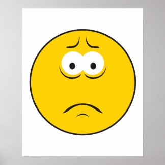 Póster Sad Frowning Face