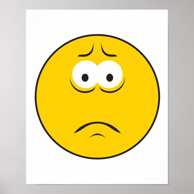 Póster Sad Frowning Face (Frente)