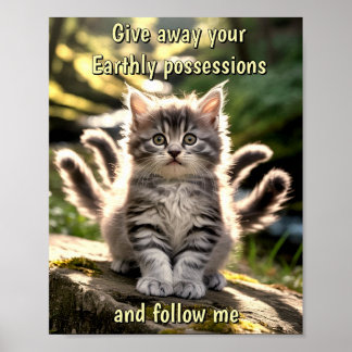 Póster Sad & Lonely Pets Poster Print: Follow Me
