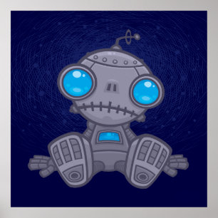 Póster Sad Robot