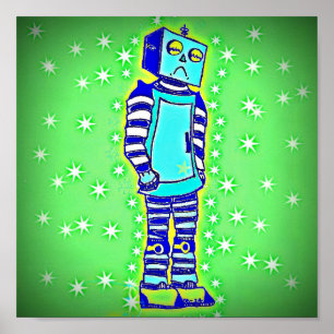Póster Sad Robot Poster