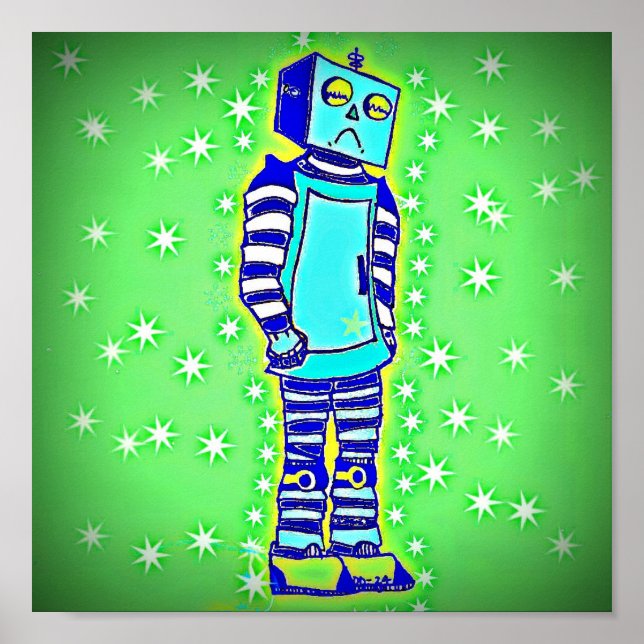 Póster Sad Robot Poster (Frente)