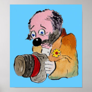 Póster Sad Sam Clown Print