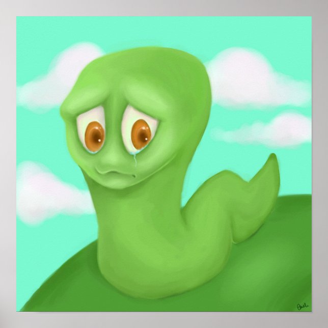 Póster Sad Worm Poster (Frente)