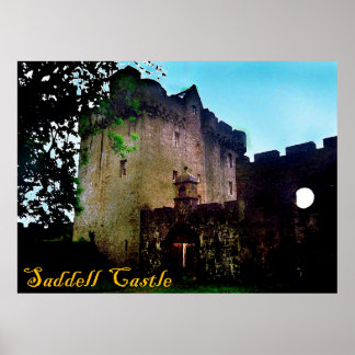 Póster saddell castle