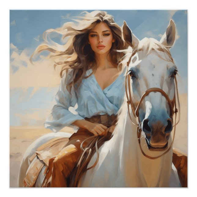 Póster Saddle Serendipity : Arte Pared Cowgirl (Anverso)