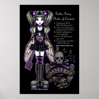 Póster Sadie Gothic Faery Rules Rules Poster