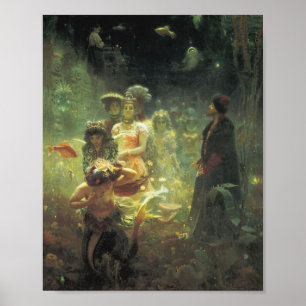 Póster Sadko En El Reino Subacuático Por llya Repin