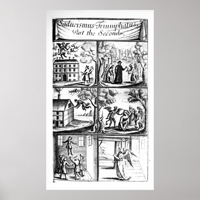 Póster Saducismus Triumphatus, segunda parte (Frente)