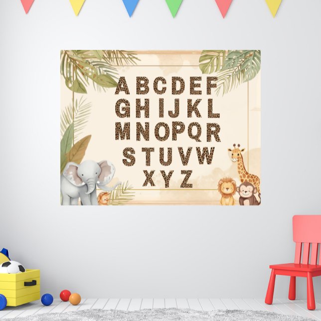 Póster Safari Alphabet Nursery Boho Jungle Animals (Subido por el creador)