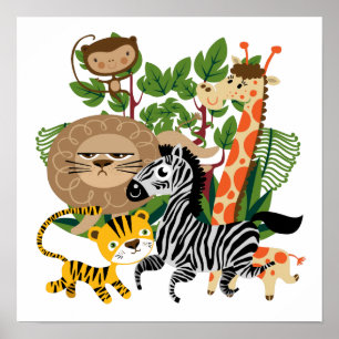 Póster Safari animal