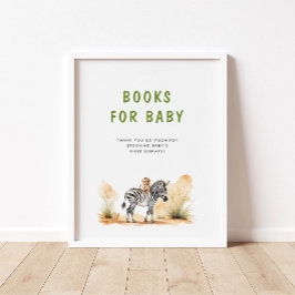 Póster Safari Baby Animals Baby Shower Books For Baby