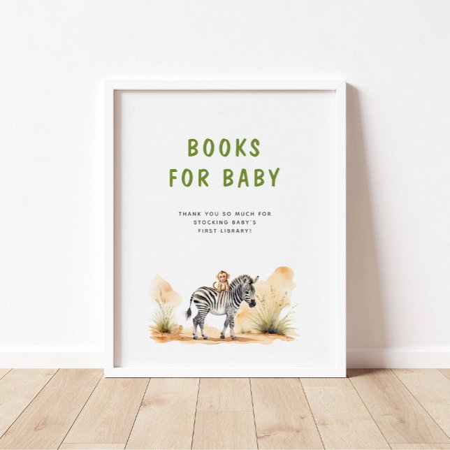 Póster Safari Baby Animals Baby Shower Books For Baby (Subido por el creador)