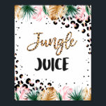 Póster Safari Birthday Leopard Imprimir Rótulo de jugo de<br><div class="desc">Safari Birthday Leopard Imprimir Rótulo de jugo de jungla</div>