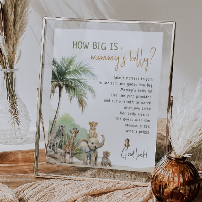 Póster Safari de la selva anima lo grande que es el Belly (Subido por el creador)