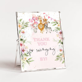 Póster Safari gracias por el cumpleaños