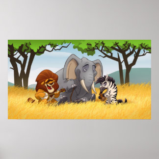 Póster Safari Jug Band Poster