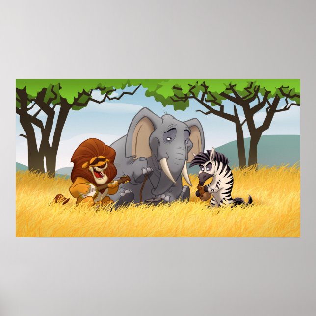 Póster Safari Jug Band Poster (Frente)